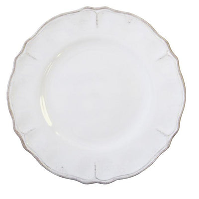 Antique White Dinner Plate melamine plates la cadeaux