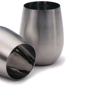 Stemless Wine Glass - Stainless Steel stainless steel wine glasses RSVP Endurance 