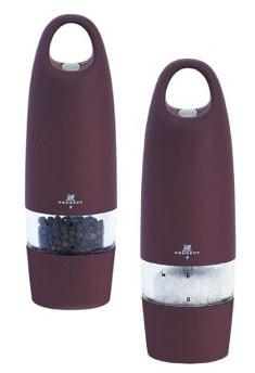 Peugeot Zest Electric Salt and Pepper Mill Set - Plum Salt Pepper Mills Peugeot