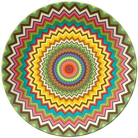 French Bull Mosaic Round Platter platter French Bull 