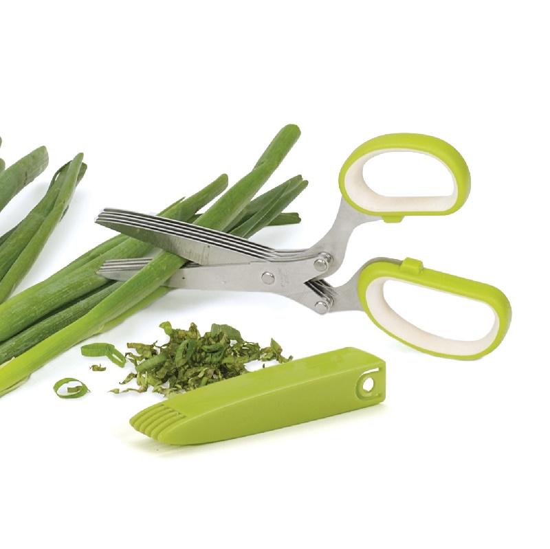 Herb Scissors With Multi Blades Vegetable Cutting Shear Kitchen