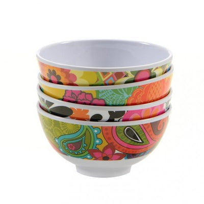 Floral Bowls - Set of 4 melamine bowls French Bull