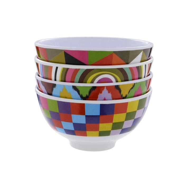 Mod Bowls - Set of 4 melamine bowls French Bull