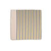 Silver and Gold Striped Cotton Tablecloth