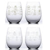 Winemaking Process Glasses - Set of 4 Cooks' Nook
